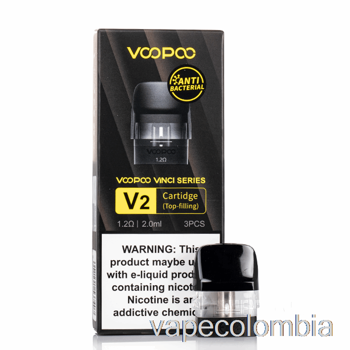 Kit Completo De Vapeo Voopoo Drag Nano 2 Cápsulas De Repuesto Cartucho Vinci V2 De 1.2ohm